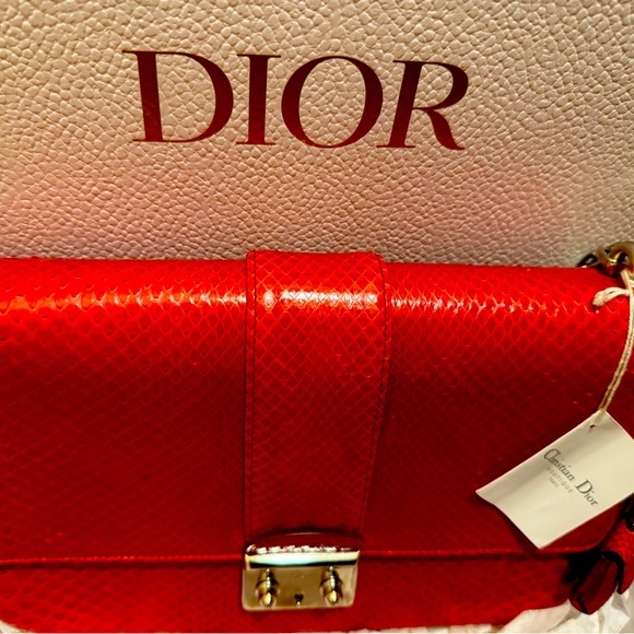 🛑Host Pick Miss Dior Python Flap Bag Link Chain - Picture 3 of 14